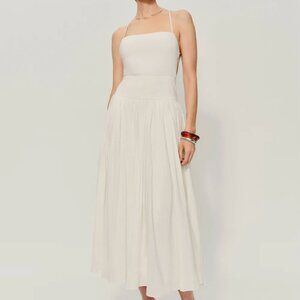 Reformation Perlette Dress Ivory - Size 8